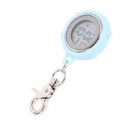 NOLITOY Digital Pocket Watch Clip Large Screen Portable Hanging Stopwatch for Students and Nurses Electronic Timekeeper with Easy-Read Numbers Practical Exam and Work Accessory Blue Hook