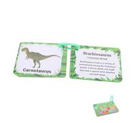 NOLITOY Dinosaur Flash Cards for Cognitive Learning Educational Animal English Cards Smooth Texture Portable Early Reading for Year Old Boys