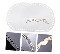 NOLITOY DIY Acrylic Cat's Whisker Bag Weaving Board for Handmade Knitting Crochet Bags Transparent Accessories for Clutches Random Color