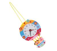 NOLITOY DIY Cartoon Clock Making Kit for Learning Educational Craft for Birthday Party Felt Materials for Creative Recognition and Fun Family Activity