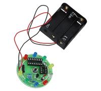 NOLITOY DIY Electronic Lucky Draw Wheel Kit LED Lights and Battery Box, Educational Science Experiment for Soldering Practice and Early Learning STEM Assembly