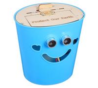 NOLITOY DIY Intelligent Sensor Trash Can Kit for Stem Learning Touchless Auto Open Sensor Trash Bin Creative Educational Science Project for Tech Events Blue