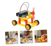 NOLITOY DIY Stem Wind Power Car Kit for Educational Science Learning Assembly for School Physics Projects and Interactive Engineering Experiments Random Color