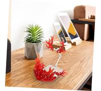 NOLITOY DIY Transparent Doll Figure Stand with Red Fire Effect Base Multi-pillar Assembly Rack for Action Model Display for Collectibles and Scene Reproduction