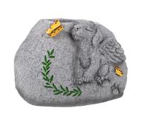 NOLITOY Dog Memorial Flower Pot Resin Succulent Planter Pet Grave Marker Outdoor Garden Tribute for Beloved Canine Companions