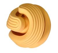 NOLITOY Dog Snuffle Ball Slow Feeder Toy 85mm Orange Leak-proof Chewing Ball Interactive Outdoor Training Toy for Puppies and Dogs