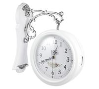 NOLITOY Double Sided Vintage Wall Clock Rotatable Design for Living Home Decor Modern Silent Clock