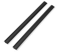 NOLITOY Dustpan Plastic Lip Replacement Strip 29cm Black Sturdy Insert Strips Edge Replacement for Household Dustpan Accessories, 2 Pieces