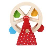NOLITOY Early Education Rotating Manual Parent Game with Smooth Rounded Edges for Hand Eye Coordination and Visual Tracking Development Random Color