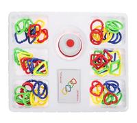 NOLITOY Educational Hook Linking, Plastic Insertion Circle Linking Puzzle, Brain Teaser Game for Early Development and Hands-on Learning