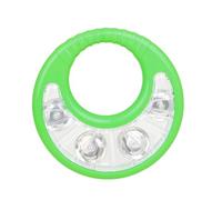 NOLITOY Educational Tambourine with Transparent Abs Shell Aluminum Alloy Curling Bells Safe Musical Hand Rattle for Sensory Development and Early Learning Creative Plaything