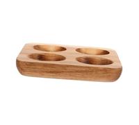 NOLITOY Egg Tray Holder Egg Storage Board Refrigerator for Countertop Wooden and Organising 4 Slot Square Sturdy and Versatile Display for Kitchen