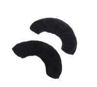 NOLITOY Elastic Plush Ice Skate Covers Black Soft Velvet Skate Guards Lightweight Blade Protectors for Youth and Adults