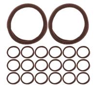 NOLITOY Elastic Ponytail Holders for Creating Ponytails and Outdoor Activities 100 Pcs Seamless Fabric Hair Ties with Soft Texture and Absorbent Material for Women