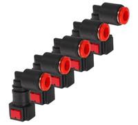 NOLITOY Elbow Quick Release Hose Connector High Pressure Resistance 5pcs Plastic Sturdy Coupler for Urea Pump and Def Pump Injection Line for Truck Fluid Replacement and Exhaust Control
