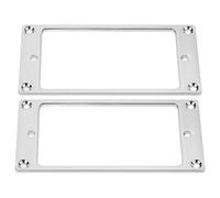 NOLITOY Electric Guitar Pickup Frames 2pcs Precision Production Iron Silver Guitar Parts Reduced Friction
