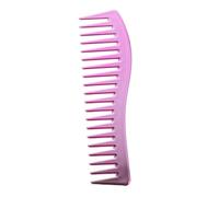NOLITOY Electroplated Pink Wide Tooth Comb Salon Hair Styling Comb for Men Boys Smooth Hair Detangling Brush