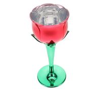 NOLITOY Electroplated Rose Wine Glass with Elegant Floral Design Reusable Decorative Cup for Wedding Parties and Indoor Outdoor Events Easy to Clean Sustainable Drinkware