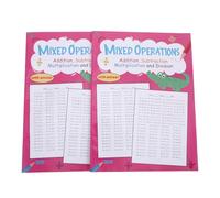 NOLITOY Elementary School Mathematics Exercise Book Addition Subtraction Drills School Math Workbook Mixed Math Exercises Learning Books