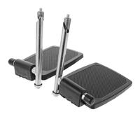 NOLITOY Elevating Wheelchair Footrest Pair with Thickened Folding Legrests and Anti-Slip Footplates 8.66x7.48x5.51in for Wheelchair Users Random Color