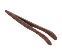 NOLITOY Ergonomic Wooden Tea Ceremony Cup Clip with Curved Tip Heat Resistant Chicken Wing Wood Tongs for Precise Grip Portable Food Serving Tool for Tea Houses and Home Use