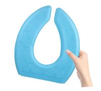 NOLITOY EVA Toilet Seat Cushion Pad U-Shape Self-Adhesive Breathable Mat for Bathroom Blue Padded Cover with Comfortable Warm and Washable Features
