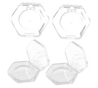 NOLITOY Eyeshadow Pans Makeup Container 4pcs Empty Refillable Hexagon as Material Compact Palette for Women and Girls Suitable for Working and DIY for Working and DIY