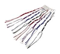NOLITOY Fabric Tzitzit Tassels Meeting Religious Garment Fringe Requirements Assorted Colour 8pcs Pre-tied Judaica Fringe Knots for Prayer Shawls and Pants for Men for Travels