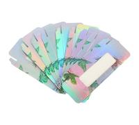 NOLITOY False Eyelash Boxes Easy to Carry and Open 50pcs Large Capacity with Delicate Butterflies Pattern Lash Extension Containers for Beauty Shops and On-the-go Makeup Storage