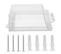 NOLITOY Fire Alarm Call Point Cover Full Coverage Manual Alarm Button Protector Switch Cover for Indoor Outdoor Use in Schools Offices Malls Emergency Call Switch Guard