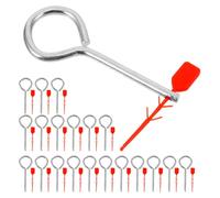 NOLITOY Fire Extinguisher Replacement Lock Pin Set with Rugged Plastic Build for Universal Use, Includes of Red Fire Equipment Pull Pins, Extinguisher Accessories for Safety and Security