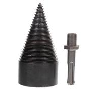 NOLITOY Firewood Drill Bit Log Splitter Hex Shank Steel Wood Splitting Tool for Electric Drills High Hardness Impact-resistant Kindling Splitter for Oak Hickory Walnut Sycamore