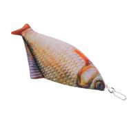 NOLITOY Fish-Shaped Pencil Case with Zipper, Small Simulation Plush Fish Pen Box for Students, Travel Makeup Pouch and Paint Storage Organizer for Boys and Girls