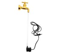 NOLITOY Floating Tap Waterfall Ornament with USB Lamp Invisible Flowing Spout Fountain for Garden and Pool Decoration DIY Friendly Creative Outdoor Water Feature Easy Installation
