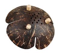 NOLITOY Flower-shaped Coconut Shell Soap Dish Self-draining Soap Tray for Bathroom Sink with Drainage for Home Use