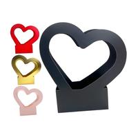 NOLITOY Flower Wrapping Boxes Made of Sturdy Paperboard Heart Shaped 4pcs Elegant and Not Easy to Deform, Floral Containers for Florists and Home Bouquet Arrangements for Florists and