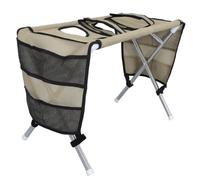 NOLITOY Foldable Dog Grooming Hammock for Small Dogs and Puppies with Sturdy Stainless Steel Support Stand, Wide Khaki Hammock Bed, No Installation Required, for Pet Shops and Apartments