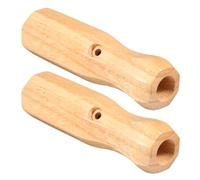 NOLITOY Foosball Table Handle Grips Foosball Table Rod End Caps Wooden Octagonal Shape 2pcs for Comfortable and Secure Grip, Easy Assembly for Indoor Game and Family Entertainment