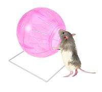 NOLITOY Four-in-one Multifunctional Hamster Running Ball Exercise Ball Stand Pink Suitable for Small Pets