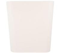 NOLITOY Garbage Bin Not Easy to Break with Simple Look Design, Sturdy Pp Material Waste Basket Practical Rectangular Trash Can for Kitchen and Hotel Use