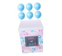 NOLITOY Gender Reveal Balloon Box Set with Transparent Balloons for Shower Party Decorations Innovative Easy-setup Design Safe Sturdy Material for Boy Girl Announcement