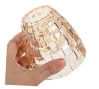 NOLITOY Glass Candle Cover Lampshade Aroma Lamp Shade for Candlelight Elegant Transparent Glass Holder for Home Decor Easy to Assemble and Stylish Design