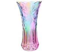 NOLITOY Glass Flower Vase Crystal Glass Rainbow Vase Modern Minimalist Decorative Vase Home Decor Vase Wedding Table Centerpieces