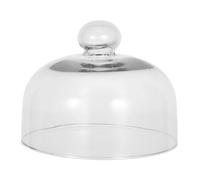 NOLITOY Glass Microwave Food Cover Splashproof Microwave Dome Splatter Shield Lid for Plate Fit High Heat Resistant Transparent Protector for Meal Prep Heating