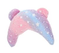 NOLITOY Glow Dark U Shaped Soft Half Moon Calming Sleep Cushion for Cats and Dogs with Removable Washable Cover Neck Support and Comfort for Small Pets
