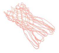 NOLITOY Glow the Dark Basketball Net for Hoop Pink Polyester Frame Net Easy to Install Suitable for Community Basketball Courts and Campuses