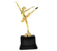 NOLITOY Gold Plastic Ballet Dance Trophy Cup for Solid Base Lightweight Award for Party Props Contest Rewards Talent Shows and Dance Competitions