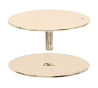 NOLITOY Gold Plated 2 5/8" Door Knob Hole Cover Plate with Screws Lock Hole Cover for Front and Exterior Doors for Deadbolt Filling