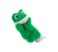 NOLITOY Green Frog Hand Puppet for Plush Storytelling Prop for Role Play and Interactive Parent Play Soft and Safe Educational Puppet for Imagination and Communication Development