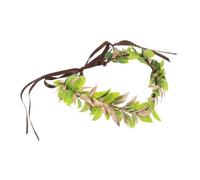 NOLITOY Green Leaf Crown Headband with Detailed Heart Shaped Design Woodland Elf Cosplay Accessory for Men and Women Elegant Fairy Hair Wreath for Wedding and Photo Shoots